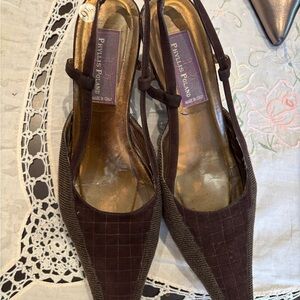 Brown Women's Heels in 9.5 sling back
